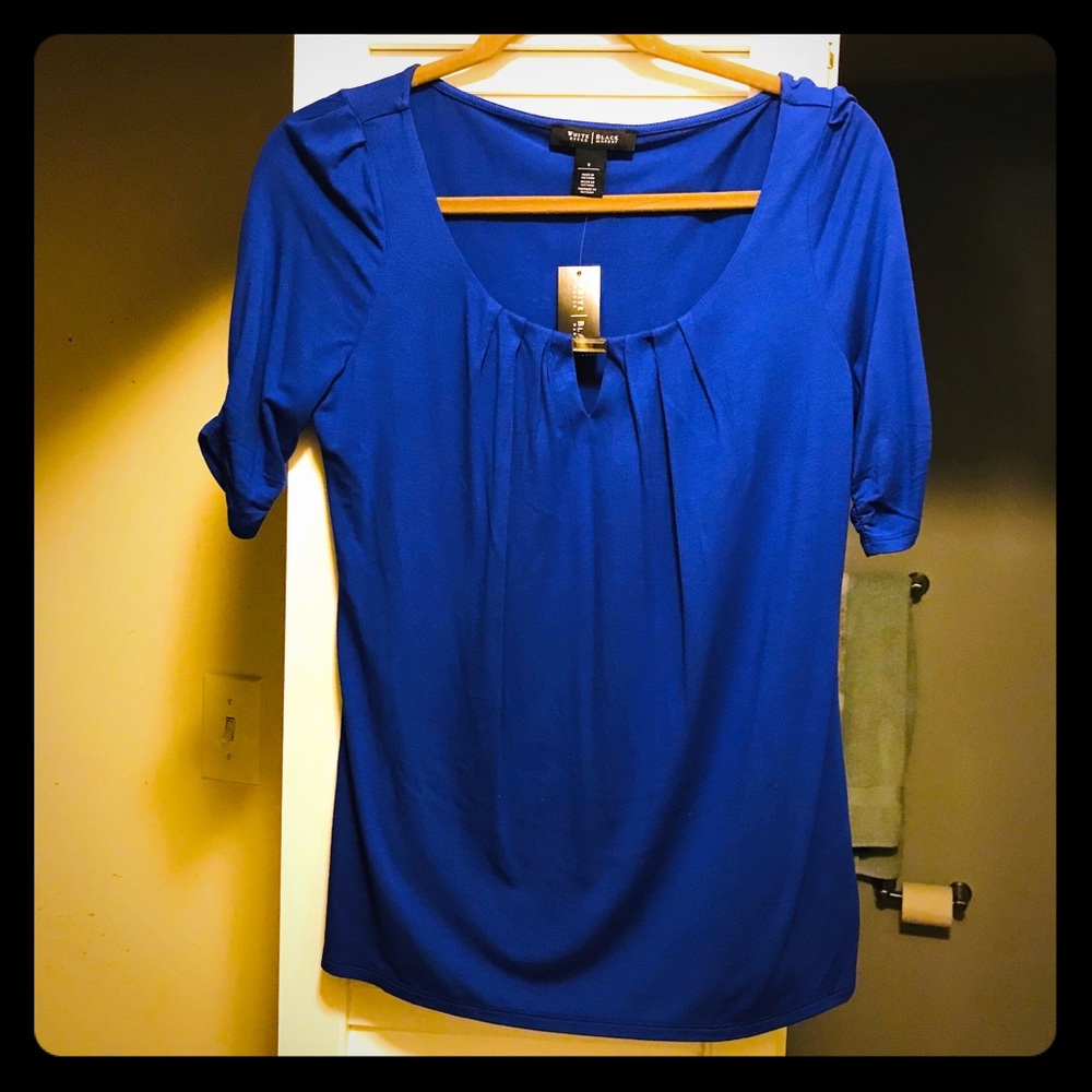 White House Black Market NWT blue shirt